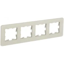 BRITE Рамка 4 поста РУ-4-2-Бр стекло песчаный RE IEK
