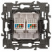 14-3108-03 ЭРА Розетка 2хRJ45, IP20, алюминий (10/100/1200)