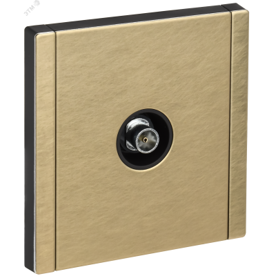 FORTE&PIANO Розетка TV оконечная FP628M металл шампань IEK