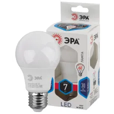 Лампочка светодиодная ЭРА STD LED A60-7W-840-E27 E27 / Е27 7Вт груша нейтральный белый свет