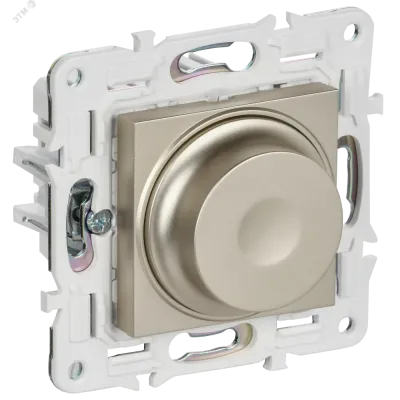 SKANDY Светорегулятор поворотный 600Вт SK-D01Sh шампань IEK