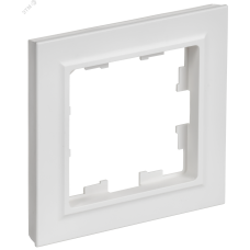 BRITE Рамка 1-местная РУ-1-БрАБ арктический белый IEK
