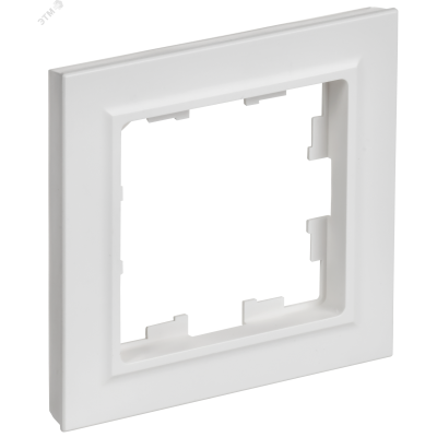 BRITE Рамка 1-местная РУ-1-БрАБ арктический белый IEK