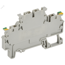 ARMAFIX Клемма пружинная 2 уровня заземляющая CXDL2.5 PE IEK