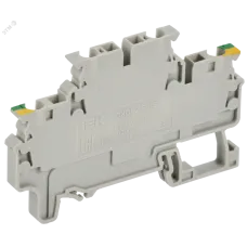 ARMAFIX Клемма пружинная 2 уровня заземляющая CXDL2.5 PE IEK
