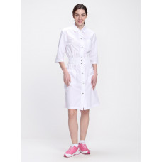 Халат женский Симпл-004 (тк.Смесовая,120) MedLine, белый,52-54,170-176