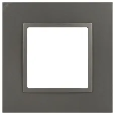 Рамка для розеток и выключателей ЭРА Elegance 14-5011-16 Classic, на 1 пост, титан