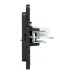 Стокгольм Механизм Розетки RJ-45 2-местной черный EKF