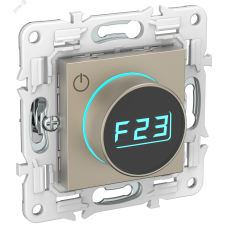 SKANDY Термостат электронный с индикацией SK-T01Sh шампань IEK