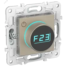SKANDY Термостат электронный с индикацией SK-T01Sh шампань IEK