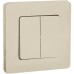 Выключатель 2-клавишный 10АХ безвинтовое крепление слоновая кость INSPIRIA