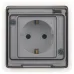 Розетка ЭРА Эксперт 11-2522-01 2P+E IP55, шторки, 16A-250В, СУ, белый