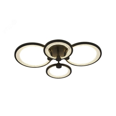 Светильник потолочный светодиодный ЭРА Модерн Odry CLL-1-78-RC BK с ДУ 78W 3000-6500К черный