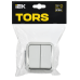 TORS Выключатель двухклавишный 10А IP55 TS305 белый IEK