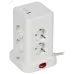DOMINIC Удлинитель У08K 8 мест 2P+PE 1,5м 3х1,0мм2 16А/250В USB A+C 20Вт белый IEK DOMINIC Удлинитель У08K 8 мест 2P+PE 1,5м 3х1,0мм2 16А/250В USB A+C 20Вт белый IEK