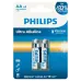 Батарейки Philips LR6E2W/51 АА алкалиновые 1,5v 2 шт. LR6-2BL Ultra (2/24/144/11520)