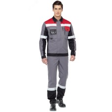 Куртка мужская Виват NEW цв. сер.-черн.-крас., р. 96-100/170-176