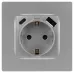 Розетка ЭРА Серия 12 12-4108-03 2P+E 16A-250В со шторками с USB type-A+C 5В-3А алюминий