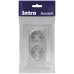 Розетка Intro Accent 6-205-03 2X2P+E Schuko, 16А-250В, IP20, СУ, AL/CU, алюминий