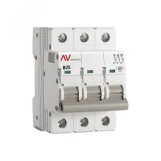 Выключатель автоматический AV-10 3P 25A (B) 10kA EKF AVERES