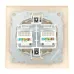 Валенсия розетка компьютерная RJ-45 2-местная кремовая
