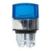 Исполнительный механизм переключателя S4 синий на 3 положения с фиксацией, с подсветкой с короткой ручкой IP65