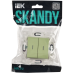 SKANDY Выключатель 2-клавишный с индикацией 10А SK-V09G мятный IEK