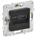 SKANDY Розетка компьютерная двойная RJ45 кат.6 SK-K04Bl черный IEK
