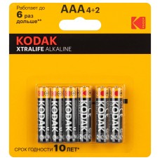 Батарейка LR03-4+2BL XTRALIFE Alkaline