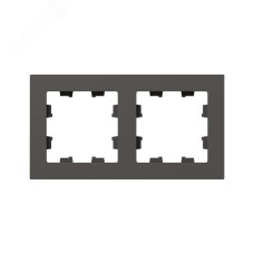 Рамка 2-местная мокко.  пластик Эпика EKF