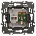 14-3110-02 ЭРА Розетка RJ45+TV, IP20, сл.кость (10/100/1600)