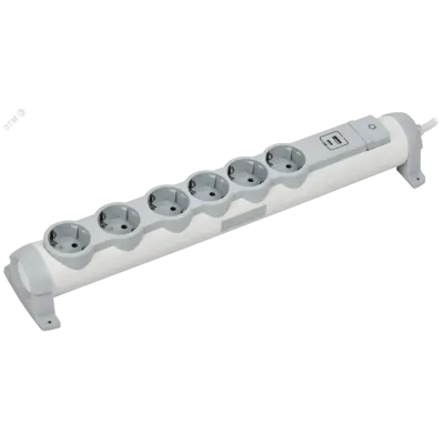 COMFORT Удлинитель У06К 6 мест 2P+PE 1,5м 3х1,5мм2 16А USB A+C 20Вт белый IEK
