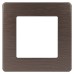 Рамка для розеток и выключателей ЭРА Серия 12 12-5101-13 на 1 пост, Сатин, бронза