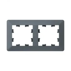 ATLASDESIGN AIR 2-постовая РАМКА, ГРИФЕЛЬ/дымчатый черный