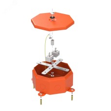 Коробка металлическая огнестойкая Октагон 70-0101-FR6.0-4 Е15-Е120 RAL2004 130х130х63 (9 шт/кор)