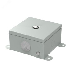 Коробка металлическая серая 110х110х65 (12 шт/кор) Промрукав