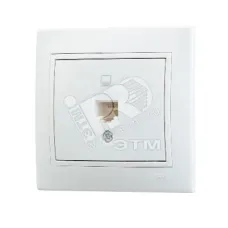 MIRA Розетка компьютерная RJ45x1 белая