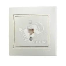 MIRA Розетка компьютерная RJ45x1 бежевая