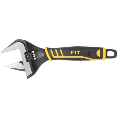 Ключ разводной Стайл, узкие губки, шкала, экстра увеличенный захват, прорезиненная ручка 250 мм, 50 мм