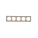 Рамка RAIN пятерная горизонтальная крем с боковой вставкой Рамка RAIN пятерная горизонтальная крем с боковой вставкой