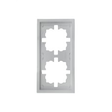 ZIMA Рамка 2-ая универсальная, белая Lezard 704-0200-147