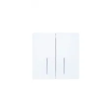 ZIMA Выключатель 2-кл. с подсветкой, 10А, механизм, белый Lezard 704-0288-112QC