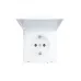 ZIMA Розетка с заземлением с крышкой, 16 А, механизм, белая Lezard 704-0288-123BQC