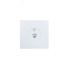 ZIMA Розетка телефонная евро белая Lezard 704-0288-137