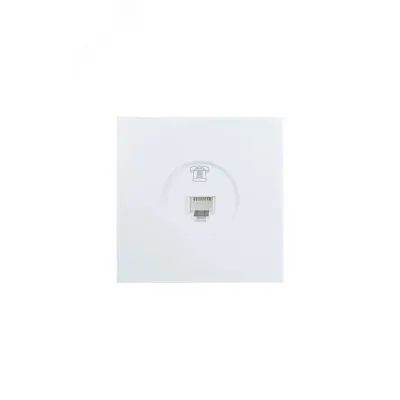 ZIMA Розетка телефонная евро белая Lezard 704-0288-137