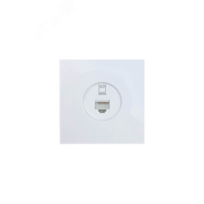 ZIMA Розетка компьютерная Cat 6, механизм, белая Lezard 704-0288-140