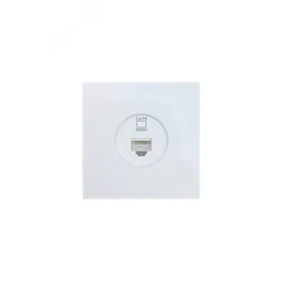 ZIMA Розетка компьютерная Cat 6, механизм, белая Lezard 704-0288-140