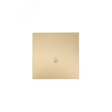 ZIMA Кнопка звонка, 10 А, механизм, золото Lezard 704-3688-103QC