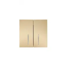 ZIMA Выключатель 2-кл. с подсветкой, 10А, механизм, золото Lezard 704-3688-112QC
