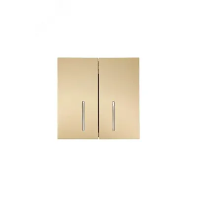 ZIMA Выключатель 2-кл. с подсветкой, 10А, механизм, золото Lezard 704-3688-112QC